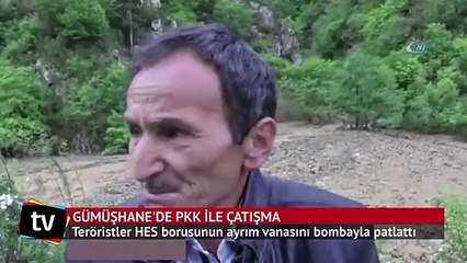 Gümüşhane'de teröristlerle çatışma yaşandı