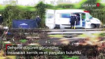 Yol kenarındaki çantadan insana ait et ve kemik parçaları çıktı!