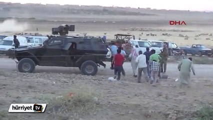 Suruç sınırda çadır kuran DBP'lilere müdahale