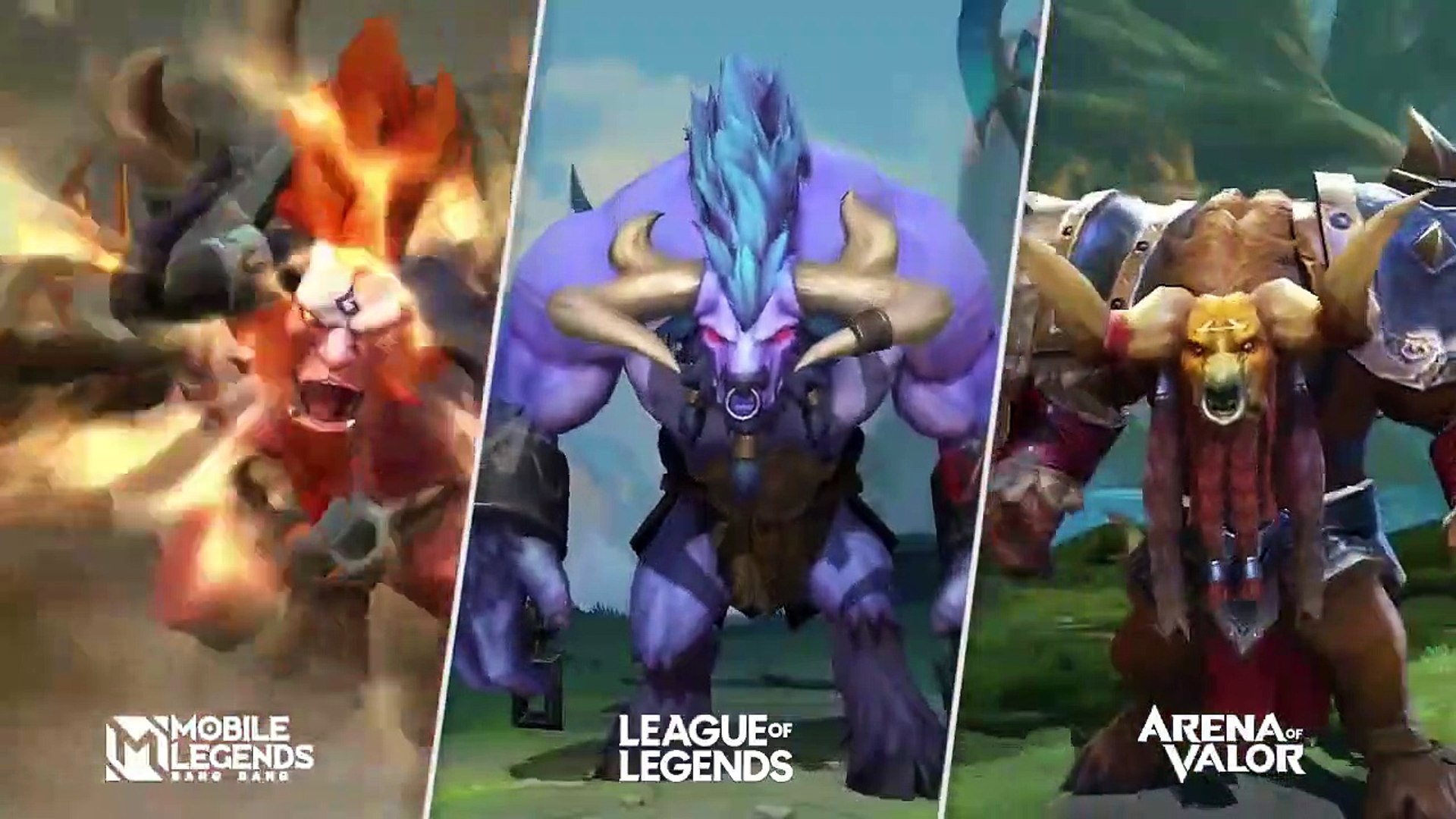 Mobile Legends vs LoL Wild Rift vs Arena of Valor - All Heroes Comparison  2022 _ Moba Comparison - video Dailymotion
