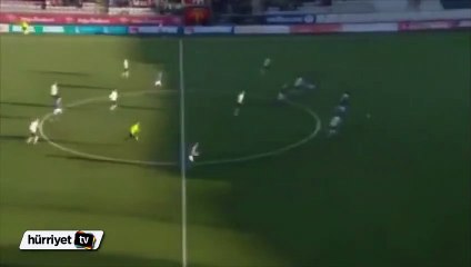 Golü yiyince direğe kafa attı