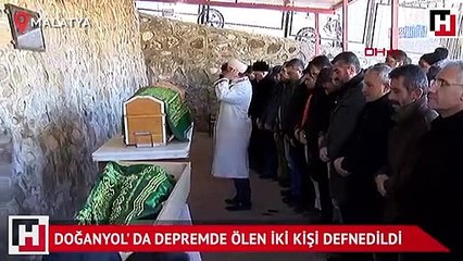 Depremde ölen anne ve oğlu defnedildi