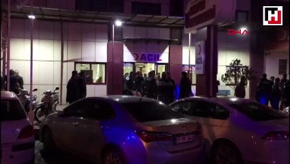 Hastanede silahlar konuştu