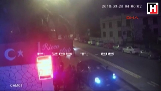 Ortaköy'de gece kulubü önündeki çatışma kamerada