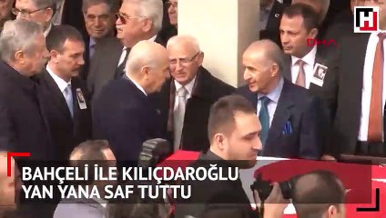 Bahçeli ile Kılıçdaroğlu yan yana saf tuttu