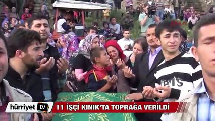 11 madenci Kınık'ta toprağa verildi