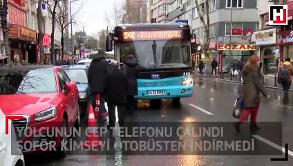 Şişli'de halk otobüsünde hırsız alarmı