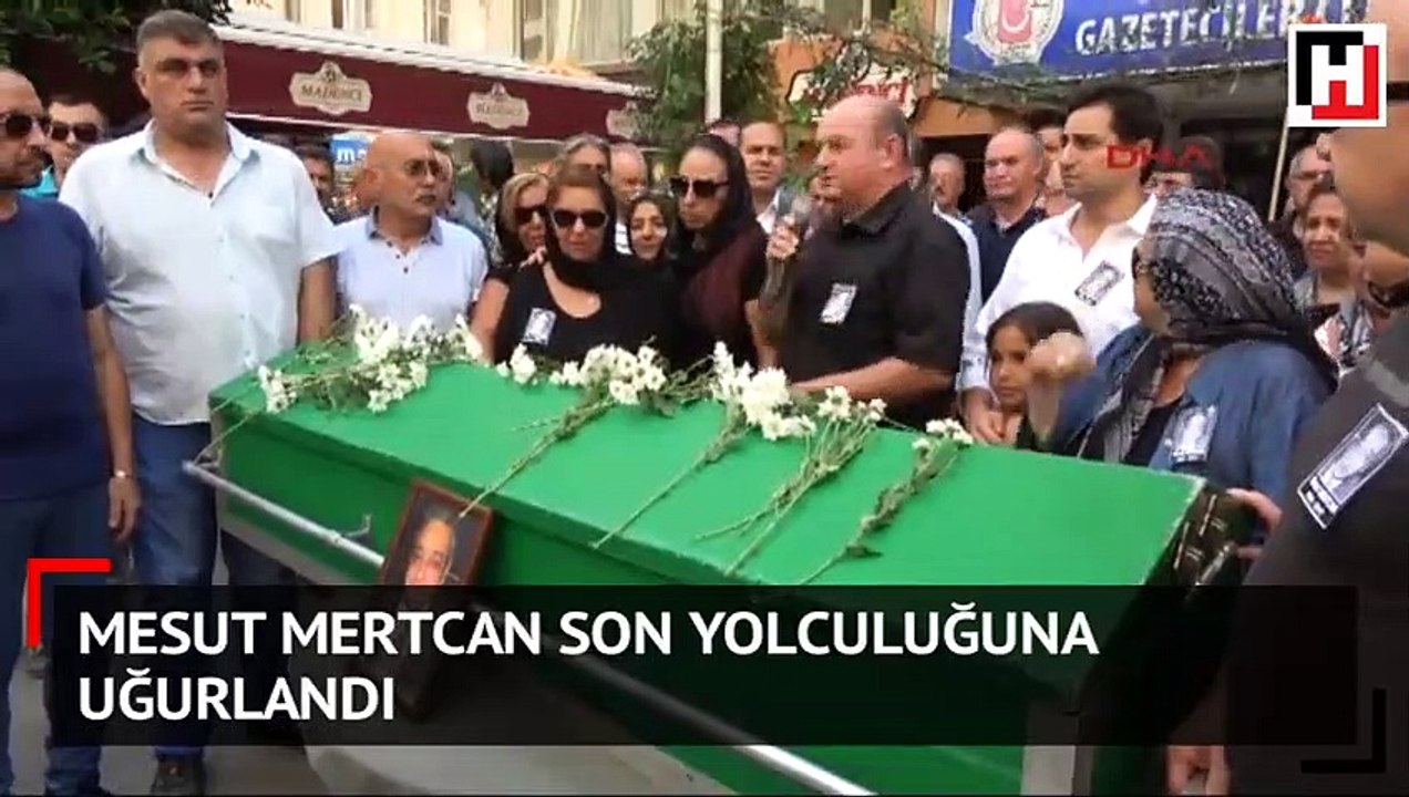 Oğlu, ünlü spiker Mesut Mertcan'ı böyle uğurladı