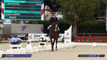 Grand National FFE - AC Print - Dressage | Cluny (FRA) | Ludovic CHERON | ZIDANE