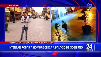 Rímac: Intentan asaltar a sujeto a pocos metros de Palacio de Gobierno