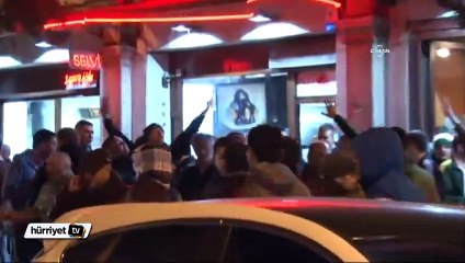 Taksim’de Celtic taraftarları taşkınlık çıkardı