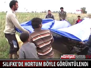 HORTUM ANI CEP TELEFONUYLA GÖRÜNTÜLENDİ