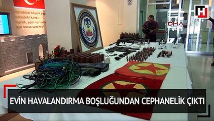 Polis evden ayrılırken ihbar geldi! Havalandırma boşluğundan çıkanlar şoke etti