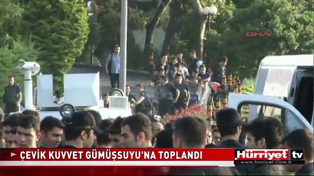 ÇEVİK KUVVET POLİSLERİ GÜMÜŞSUYU'NDA TOPLANDI