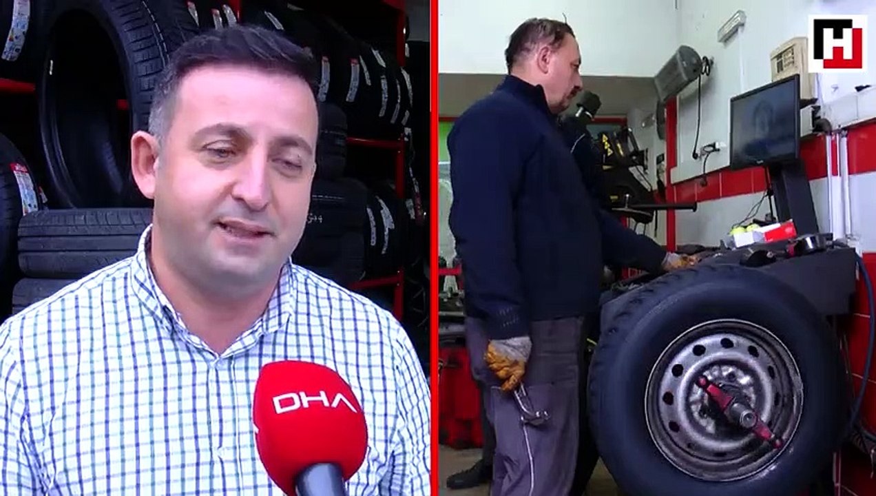 Lastikçilerde kış lastiği yoğunluğu
