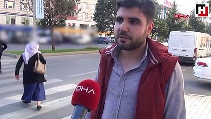 Yayaya yol vermedi, ceza almamak için sürücülere lokum ikram etti