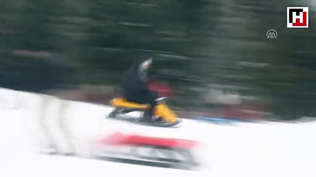 Uludağ'da pist dışında kızakla kayanlara 259 lira ceza