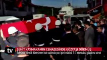 Şehit kaymakamın cenazesinde gözyaşı dökmüş