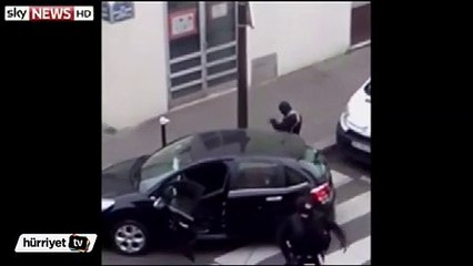 İşte Charlie Hebdo saldırısının yeni görüntüleri