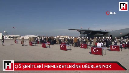 Çığ şehitleri memleketlerine uğurlanıyor