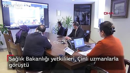 Sağlık Bakanlığı yetkilileri, Çinli uzmanlarla görüştü