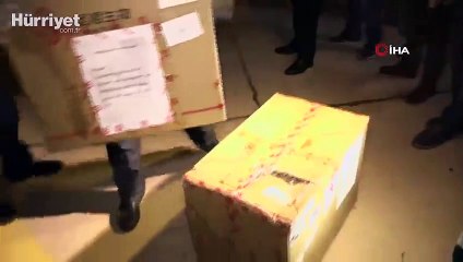 Çin'in Suriye'ye gönderdiği iki kolilik test kiti yardımı görenleri şaşırttı