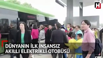Dünyanın ilk insansız akıllı elektrikli otobüsü