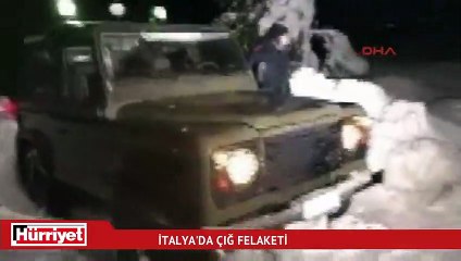 İtalya'da çığ felaketi