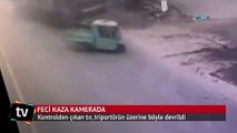 Çin'de ki feci kaza kamerada
