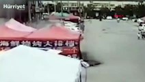 Çin’de restoranda patlama anı kamerada