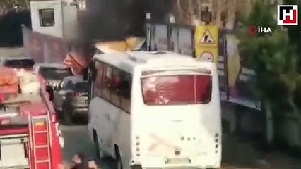 Kadıköy’de korkutan patlama anı kamerada