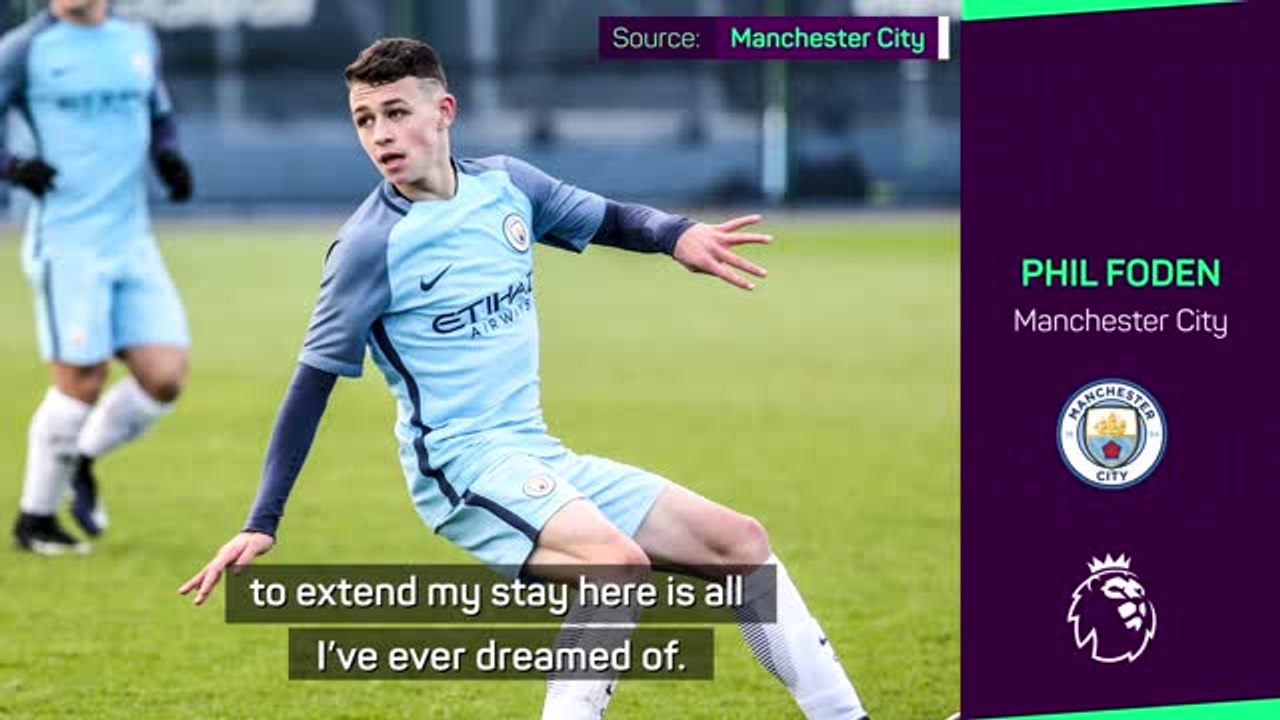 Extending stay at Etihad 'a dream' for lifelong City fan Foden