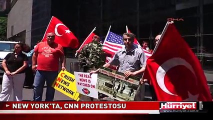 NEW YORK'TA, CNN PROTESTOSU