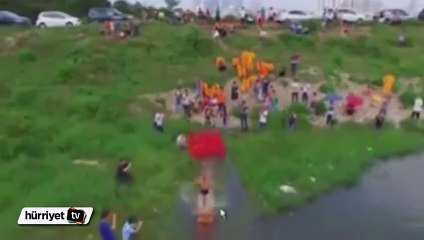 Su üzerinde 125 metre yürüdü