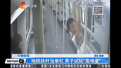 Metroda görülmemiş kaza