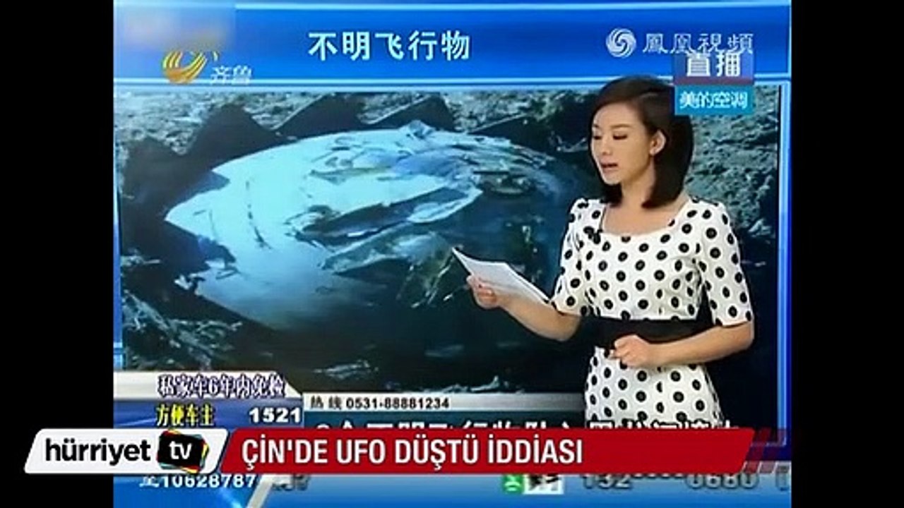 Çin'de UFO düştü iddiası