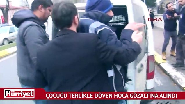 Çocuğu terlikle döven hoca: Üzgünüm, bir hata yaptım