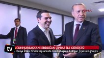 Cumhurbaşkanı Erdoğan, Yunanistan Başbakanı Çipras ile görüştü