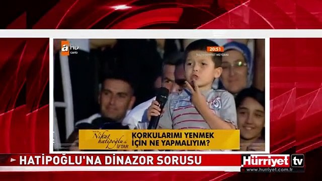 NİHAT HATİPOĞLU İLE ÇOCUK ARASINDA İLGİNÇ DİYALOG
