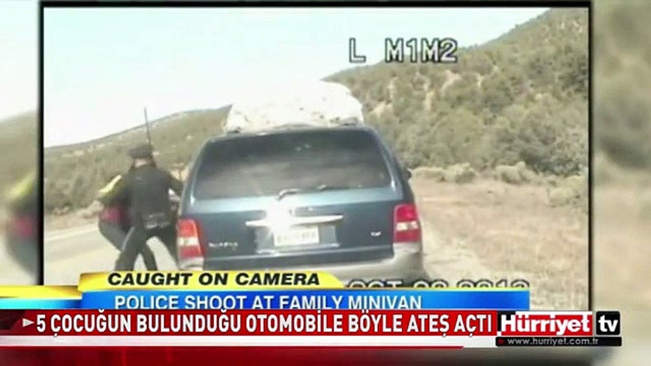 POLİS İÇİNDE BEŞ ÇOCUĞUN BULUNDUĞU OTOMOBİLE BÖYLE ATEŞ AÇTI
