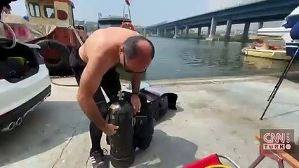 CNN TÜRK ekibi Haliç'e dalış yaptı