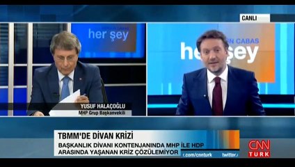 Yusuf Halaçoğlu CNN Türk canlı yayınına katıldı