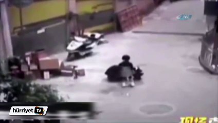 Çocukların 'ölüm oyunu' kamerada