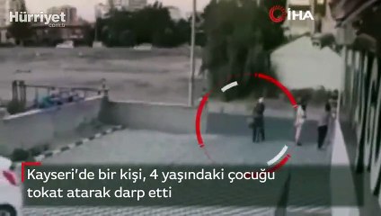 Tepki çeken görüntüler... 4 yaşındaki çocuğu böyle darp etti!