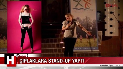 ÜNLÜ KOMEDYEN ÇIPLAKLARA STAND-UP YAPTI