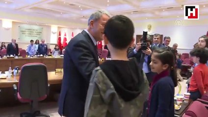 Milli Savunma Bakanlığı'nda çocuk cıvıltıları yankılandı