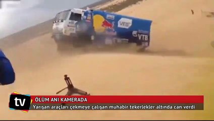 Muhabirin ölüm anı kamerada!