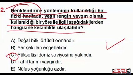 COĞRAFYA SORULARININ ÇÖZÜMLERİ