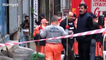 Fatih'te metruk binada kısmi çökme  temizlik işçisi binada mahsur kaldı