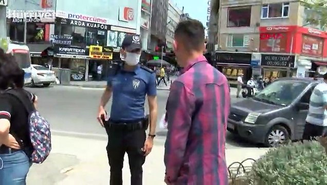 Kadıköy'de maske denetimi takmayanlara ceza